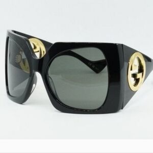 AUTH NEW GUCCI WRAP BLACK SUNGLASSES SZ XL NWT